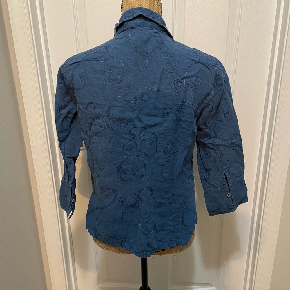 Talbots Linen Button Up - image 5